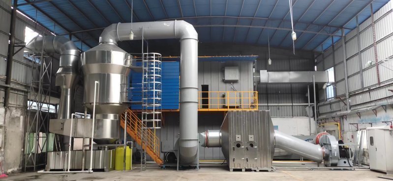 清遠(yuǎn)新材料 4萬(wàn)風(fēng)量RTO設(shè)備